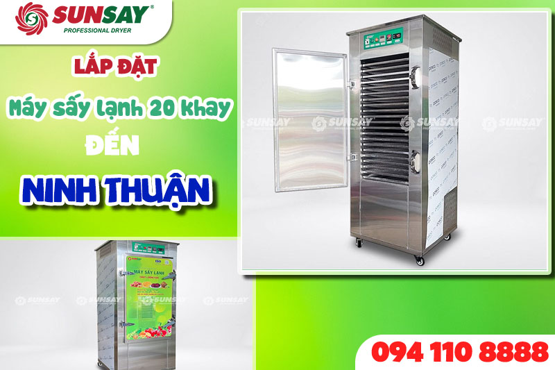 chuyển giao máy sấy lạnh 20 khay đến Ninh Thuận