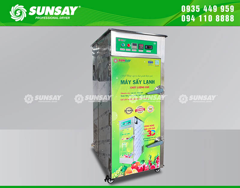 Máy sấy lạnh đối lưu 12 khay mini SUNSAY