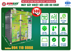 Tính năng đặc biệt của máy sấy nhiệt đối lưu 80 khay