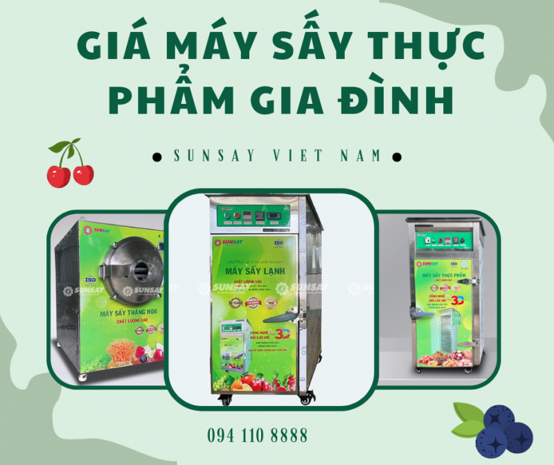 Giá máy sấy thực phẩm gia đình