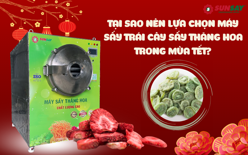 Tại sao nên lựa chọn máy sấy trái cây sấy thăng hoa trong mùa Tết