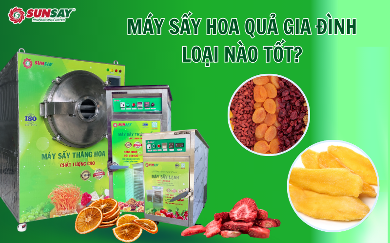 Máy sấy hoa quả gia đình loại nào tốt?